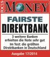 DKB erneut als „Fairste Direktbank“ ausgezeichnet. DKB erneut als „Fairste Direktbank“ ausgezeichnet.